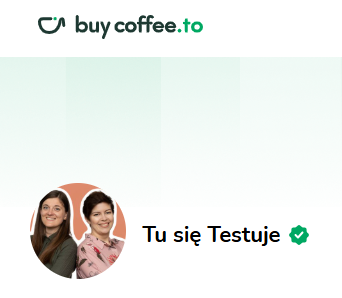 Screenshot strony tytułowej z BuyCoffe